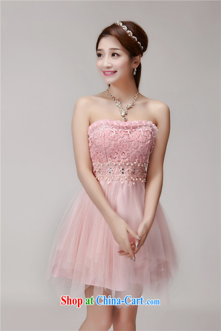 42 multi-yi 2015 summer staple manually inserts pearl cultivation drill dresses bridesmaid group aura erase chest dress 1564 pink L pictures, price, brand platters! Elections are good character, the national distribution, so why buy now enjoy more preferential! Health