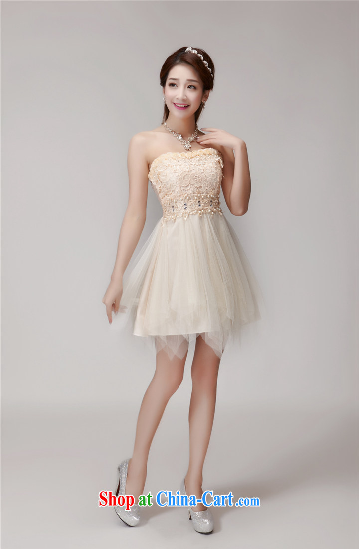 Yu-W 2015 manually staple Pearl inserts drill beauty dresses bridesmaid group aura erase chest dress 2478 apricot L pictures, price, brand platters! Elections are good character, the national distribution, so why buy now enjoy more preferential! Health