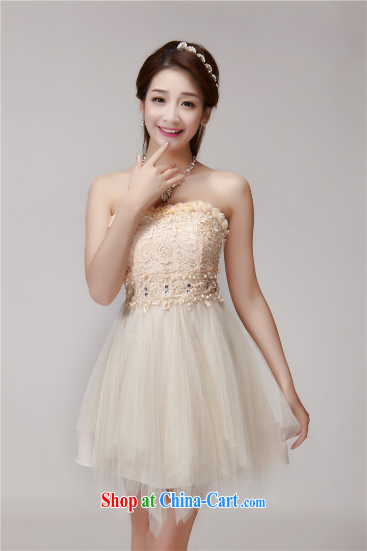 Yu-W 2015 manually staple Pearl inserts drill beauty dresses bridesmaid group aura erase chest dress 2478 apricot L pictures, price, brand platters! Elections are good character, the national distribution, so why buy now enjoy more preferential! Health