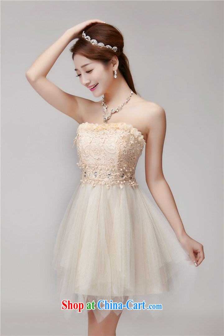 Yu-W 2015 manually staple Pearl inserts drill beauty dresses bridesmaid group aura erase chest dress 2478 apricot L pictures, price, brand platters! Elections are good character, the national distribution, so why buy now enjoy more preferential! Health