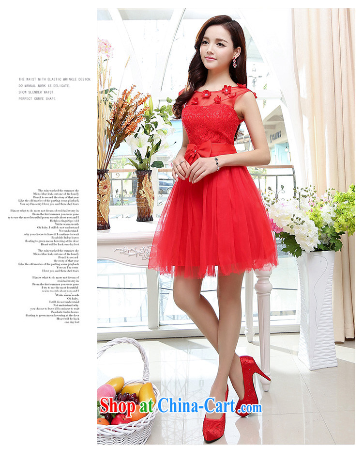 Arrogant season 2015 summer elegant lady snow woven embroidery sleeveless dresses dress the skirt with sister bridesmaid clothing red XL pictures, price, brand platters! Elections are good character, the national distribution, so why buy now enjoy more preferential! Health