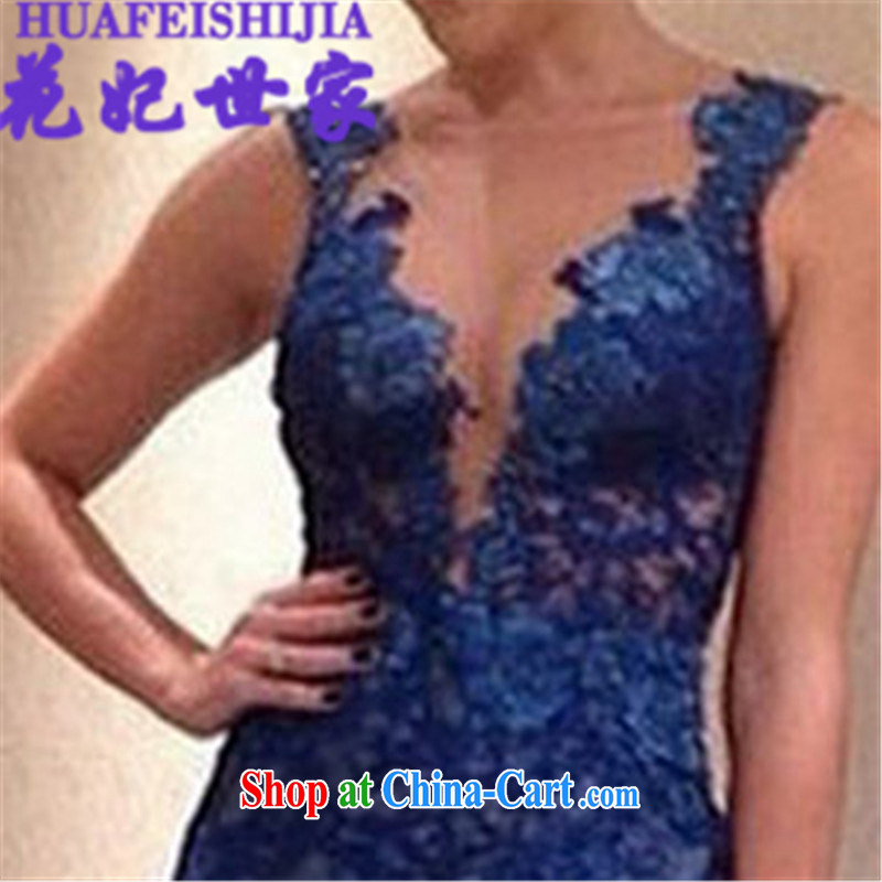 Take Princess saga 2015 summer lace V collar, fashionable mini skirts, 512-B - 808 - 35 blue XL