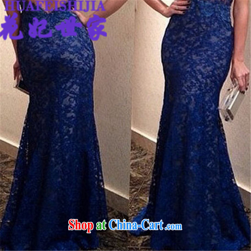 Take Princess Royal Family 2015 summer lace V collar, fashionable mini skirts, 512-B - 808 - 35 blue XL, take Princess Saga (HUA FEI SHI JIA), shopping on the Internet