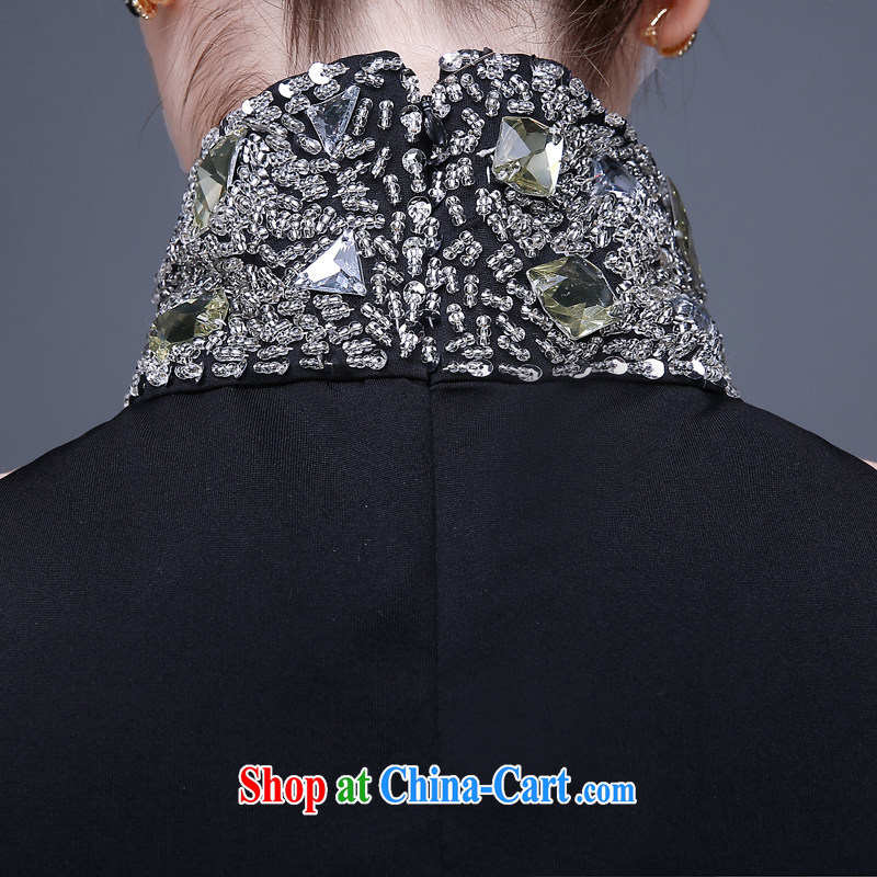 The Champs Elysees, as soon as possible, new, is also biological air quality Evening Dress moderator banquet high-waist dresses beauty dresses and elegant little black dress black XXL, Hong Kong, and, shopping on the Internet