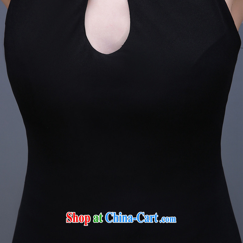 The Champs Elysees, as soon as possible, new, is also biological air quality Evening Dress moderator banquet high-waist dresses beauty dresses and elegant little black dress black XXL, Hong Kong, and, shopping on the Internet