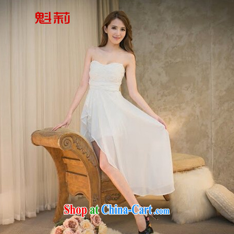 Li Ning Fukui 2015 new front short, long, and wiped his chest small dress dress cocktail reception dinner Evening Dress K 2588, Li Ning Fukui (kuili), shopping on the Internet