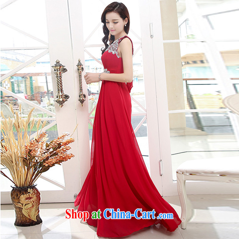With Ji Ya 2015 new wedding dresses bridal wedding toast service beauty and stylish long bridesmaid dress wine red XL, involving her, Jacob (JIEJIYA), online shopping