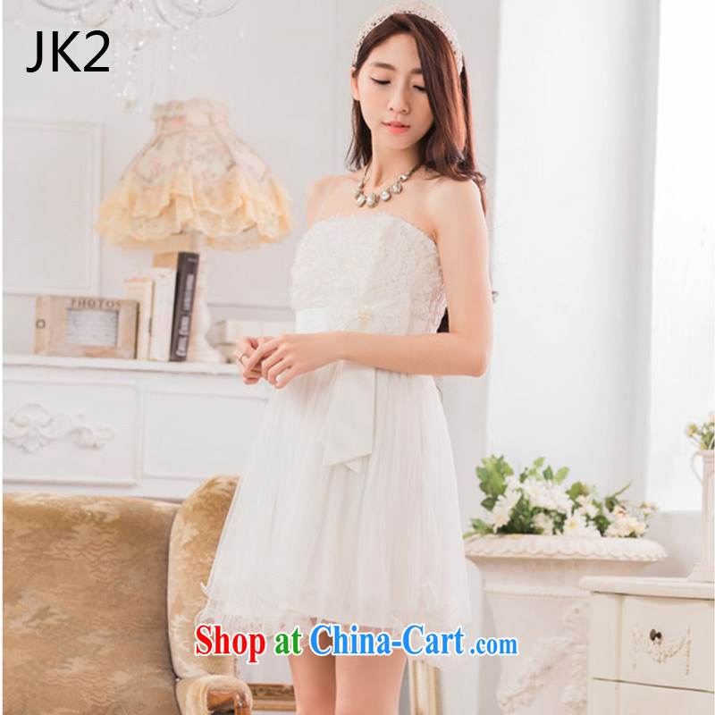 Sweet Lei Silk Dresses and sisters dress show small dress bow-tie the code dress (the invisible) JK 2 9733 white XXXL, JK 2. YY, online shopping