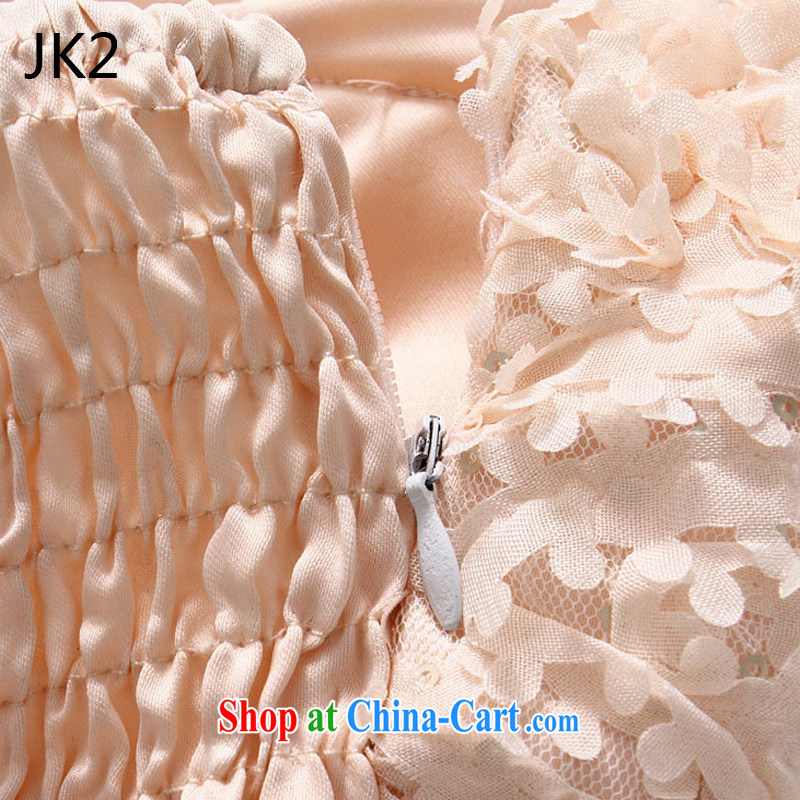Sweet Lei Silk Dresses and sisters dress show small dress bow-tie the code dress (the invisible) JK 2 9733 white XXXL, JK 2. YY, online shopping