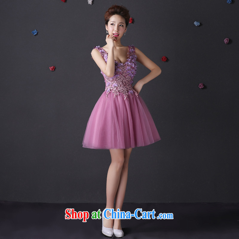 The color is still her evening dress 2015 new wedding dresses bridal wedding toast clothing bridesmaid serving long-field dresses beauty Banquet Hosted dress purple shoulders L pictures, price, brand platters! Elections are good character, the national distribution, so why buy now enjoy more preferential! Health