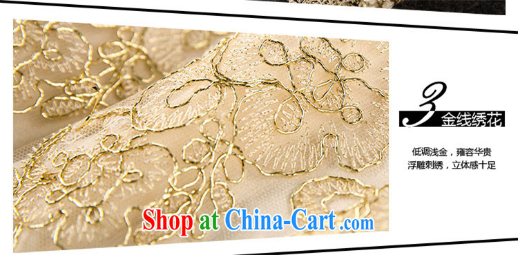 Abundant Ming Ching Ching with summer 2015 new elegant gold thread embroidered Web yarn lace dresses girls picture color XL pictures, price, brand platters! Elections are good character, the national distribution, so why buy now enjoy more preferential! Health