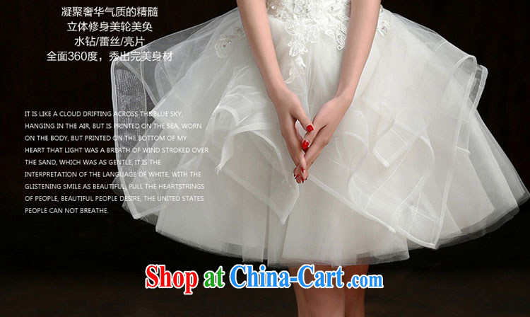 wedding dresses new spring 2015 erase chest bridal small dresses, short dresses bridesmaid mission shaggy short skirt girls white. Do not return not-for-pictures, price, brand platters! Elections are good character, the national distribution, so why buy now enjoy more preferential! Health