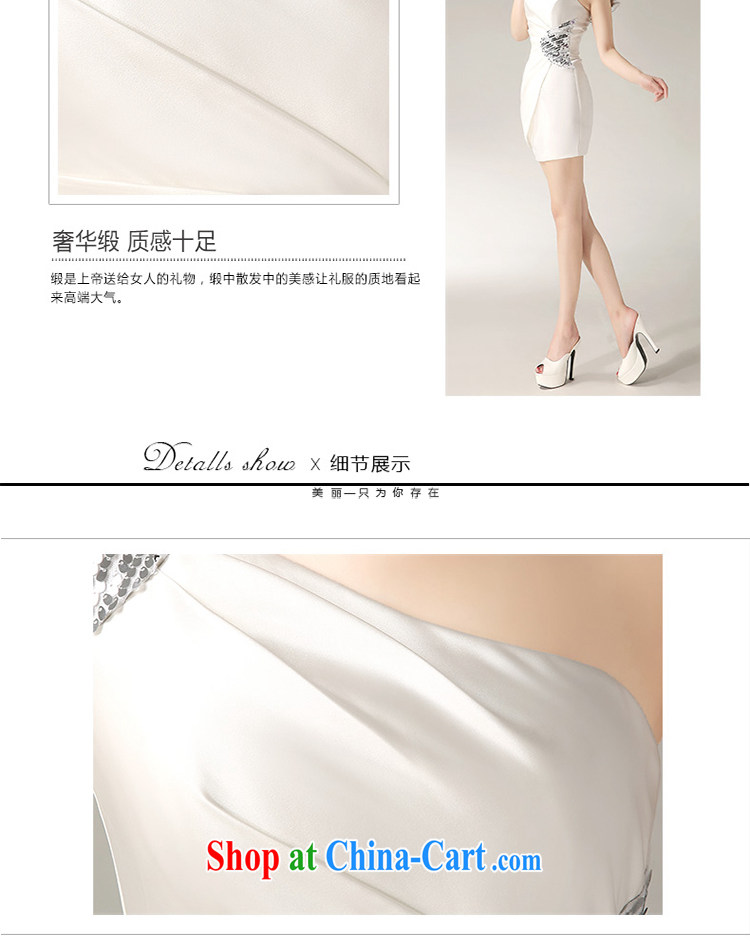 White first about the shoulder bridal toast serving marriage banquet dress short 2015 cultivating new bridesmaid clothing girls spring and summer white XL pictures, price, brand platters! Elections are good character, the national distribution, so why buy now enjoy more preferential! Health