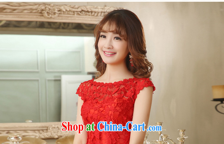 Tslyzm bridal toast serving short 2015 spring and summer new Magenta lace package shoulder shaggy dress small annual dress beauty graphics thin dress female Red XXL pictures, price, brand platters! Elections are good character, the national distribution, so why buy now enjoy more preferential! Health