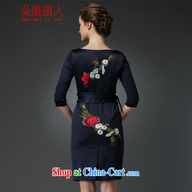 The flowers were in summer 2015 new elegant style dinner dress cheongsam embroidered dresses 621, flowers, unique, and shopping on the Internet