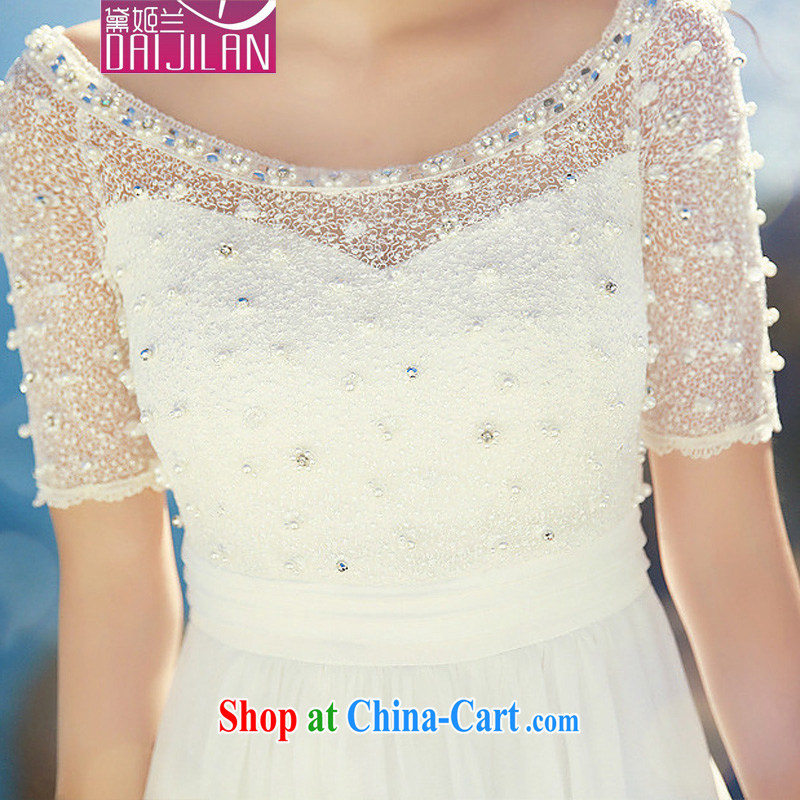demi-hee, summer 2015, lace nails Pearl inserts drill a field for the waist dress beach skirt white, Diane-hee (Daijilan), shopping on the Internet