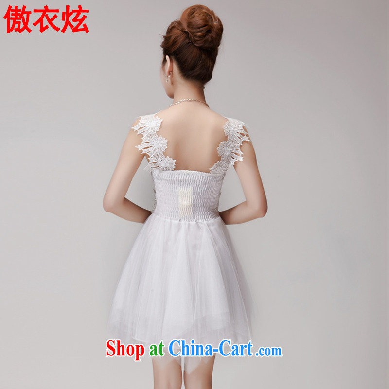 As well as clothing and cool 2015 summer hook blossoms, manually set drill stones name Princess Won the lumbar shaggy skirts dresses L 9247 white L, Yi Hyun, shopping on the Internet