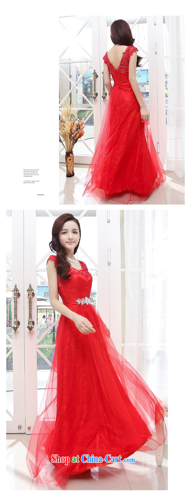2015 summer new Korean Beauty graphics thin dresses bridal dress banquet dress uniform toast long skirt girl pink XL pictures, price, brand platters! Elections are good character, the national distribution, so why buy now enjoy more preferential! Health