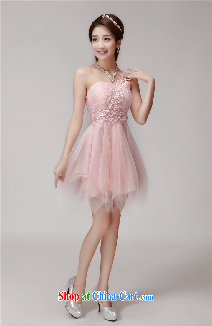 As well as clothing and cool 2015 New staple Pearl bridesmaid sister serving short skirts, bare chest banquet dress small dress summer 9248 L pink L pictures, price, brand platters! Elections are good character, the national distribution, so why buy now enjoy more preferential! Health