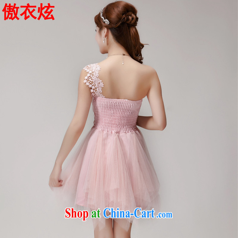 As well as Yi Hyun 2015 New staple Pearl bridesmaid clothing sister dress short erase chest banquet dress small dress summer 9248 L L pink, as well as clothing and cool, and shopping on the Internet