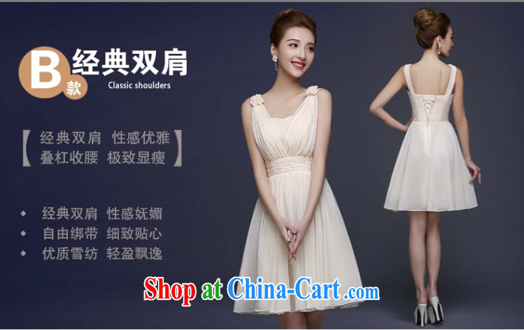 Yong-yan and spring 2015 new stylish bridal wedding bridesmaid dress in dress banquet dress beauty short, champagne color champagne color shoulders XL pictures, price, brand platters! Elections are good character, the national distribution, so why buy now enjoy more preferential! Health
