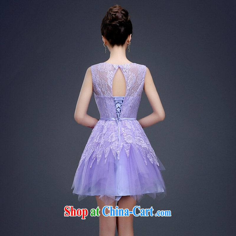 Yong-yan and Evening Dress 2015 new bridesmaid dresses marriage spring Korean style banquet small dress short, cultivating Purple light purple L, Yong Yan good offices, shopping on the Internet