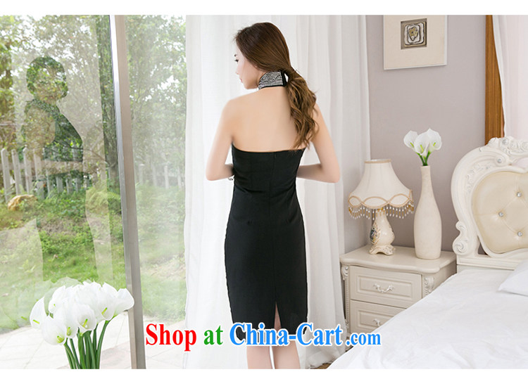 The flowers were 2015 summer new Korean style beauty sexy hanging also dresses package and dress long skirt 643 black XL pictures, price, brand platters! Elections are good character, the national distribution, so why buy now enjoy more preferential! Health