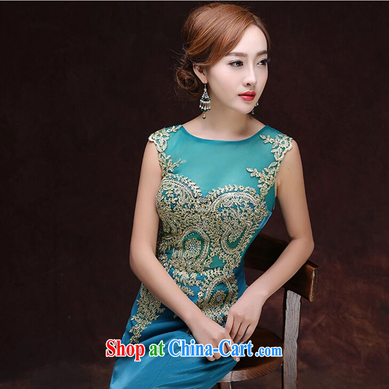 Bridal 2015 spring bride toast wedding dress uniform skirt and stylish small-tail Red Beauty at Merlion dress summer and autumn Blue alignment to do not return does not switch