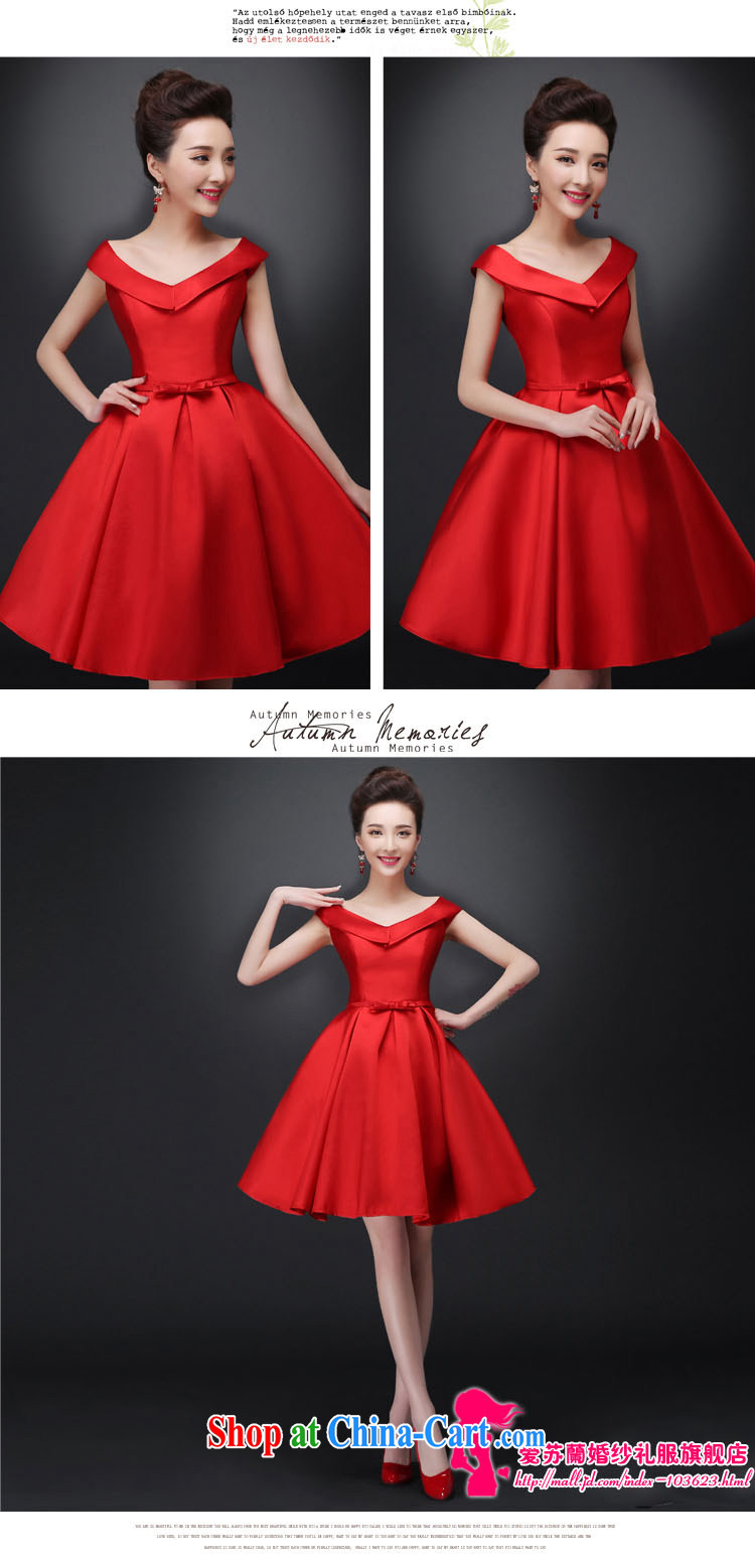 Bride wedding toast service 2015 spring new women-a field shoulder V collar short dress bridesmaid bridal wedding dress spring and summer black 9, there will be no do not switch pictures, price, brand platters! Elections are good character, the national distribution, so why buy now enjoy more preferential! Health