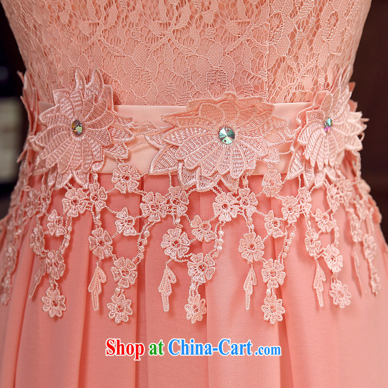 Syria Time bridesmaid dress long, sister dress bridal evening dress wedding banquet dress 2015 new spring and summer bridesmaid in the wedding dresses pink XXL, time, and shopping on the Internet