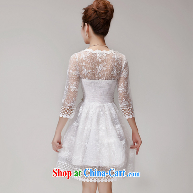 That dream poetry summer 2015 staples Pearl Princess Mary Magdalene chest bridesmaid sister beauty dress dress white, Dream poetry (QIAOMENGSHI), shopping on the Internet