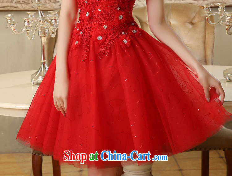 Tslyzm bridal toast dress skirt new 2015 spring and summer short parquet drill manual take Korean tied with a small dress shaggy dresses red XXL pictures, price, brand platters! Elections are good character, the national distribution, so why buy now enjoy more preferential! Health