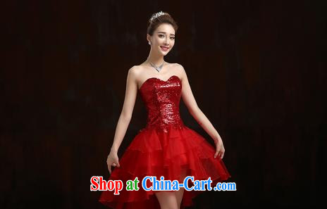 Pure bamboo yarn love 2015 New Red bridal wedding dress long evening dress Evening Dress toast only serve us in cultivating cuff dress dark red XXL pictures, price, brand platters! Elections are good character, the national distribution, so why buy now enjoy more preferential! Health