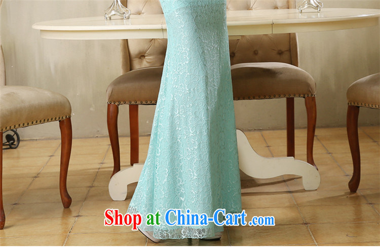 High Tslyzm crowsfoot dress long bridal wedding toast service 2015 new summer beauty fluoroscopy car show car models moderator female evening gown dress sober Lake blue XXL pictures, price, brand platters! Elections are good character, the national distribution, so why buy now enjoy more preferential! Health