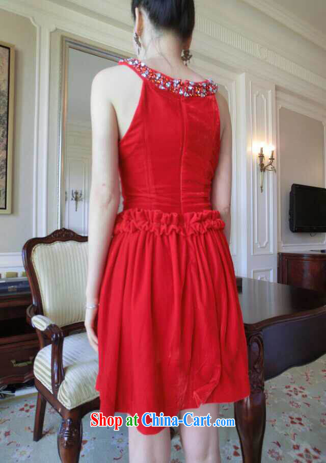 Love Princess Anne who won-sweet-staple also Pearl dress stylish sleeveless attached also dresses D 012 red M pictures, price, brand platters! Elections are good character, the national distribution, so why buy now enjoy more preferential! Health