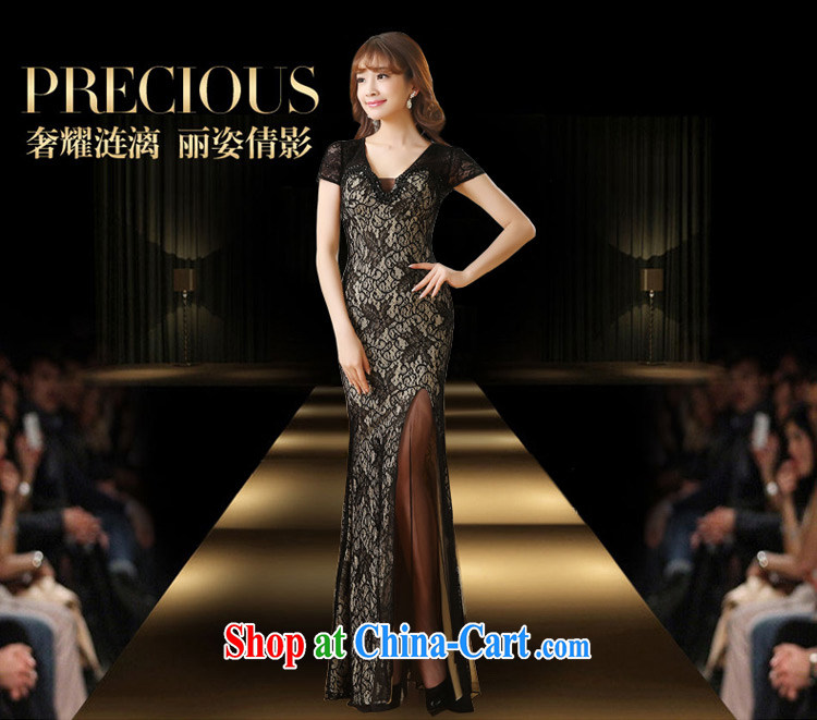 Tslyzm sexy V collar at Merlion dress summer 2015 new bride long bag and cultivating lace bows service car models welcome moderator Ladies black XXL pictures, price, brand platters! Elections are good character, the national distribution, so why buy now enjoy more preferential! Health