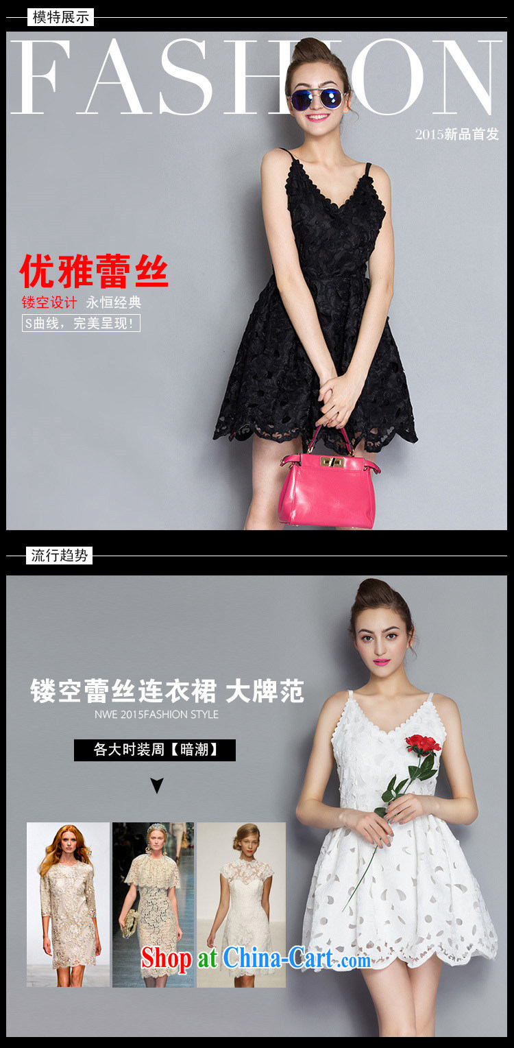 Abundant Ming summer 2015 the European site new burning blossoms, Openwork beauty strap with small dress dress girl shaggy dress white L pictures, price, brand platters! Elections are good character, the national distribution, so why buy now enjoy more preferential! Health