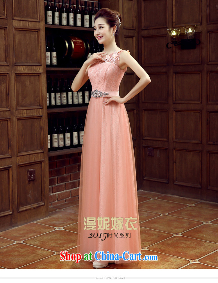 Time his 2015 spring and summer new bride toast clothing bare pink wedding wedding long dress moderator banquet evening dress evening dress shoulders car show dress bare pink L pictures, price, brand platters! Elections are good character, the national distribution, so why buy now enjoy more preferential! Health