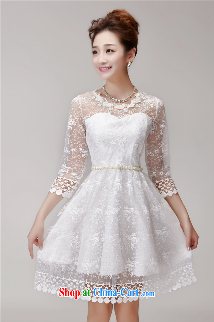 Colorful Flowers 2015 new summer staple pearl cultivation Princess skirt dress champagne color erase chest bridesmaid dresses small 696 apricot S pictures, price, brand platters! Elections are good character, the national distribution, so why buy now enjoy more preferential! Health
