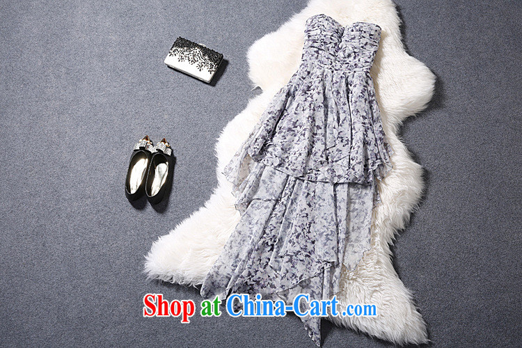 hamilton A 5076 sweet little dresses wedding party short before long after erase chest tightness dress dresses printed fabrics as shown color L pictures, price, brand platters! Elections are good character, the national distribution, so why buy now enjoy more preferential! Health