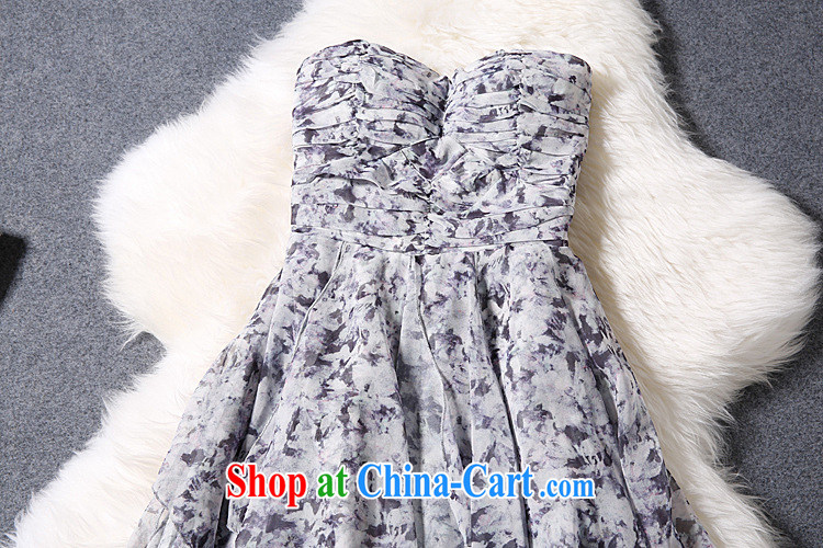 hamilton A 5076 sweet little dresses wedding party short before long after erase chest tightness dress dresses printed fabrics as shown color L pictures, price, brand platters! Elections are good character, the national distribution, so why buy now enjoy more preferential! Health