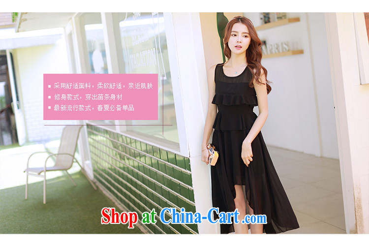 Colorful Flowers summer 2015 new Korean snow woven dresses does not rule long skirt short before long dovetail dress 9351 champagne color L pictures, price, brand platters! Elections are good character, the national distribution, so why buy now enjoy more preferential! Health