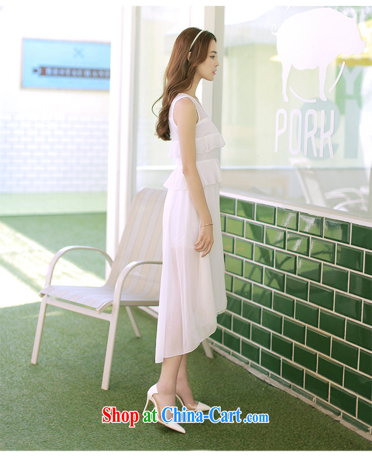 Colorful Flowers summer 2015 new Korean snow woven dresses does not rule long skirt short before long dovetail dress 9351 champagne color L pictures, price, brand platters! Elections are good character, the national distribution, so why buy now enjoy more preferential! Health