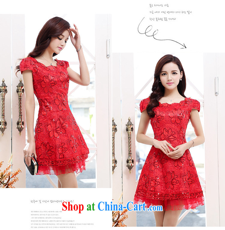 Air Shu Diane Back Door Service Bridal summer short-sleeved dresses red dress uniform toast Web yarn lace dresses red wedding dress red XXL pictures, price, brand platters! Elections are good character, the national distribution, so why buy now enjoy more preferential! Health
