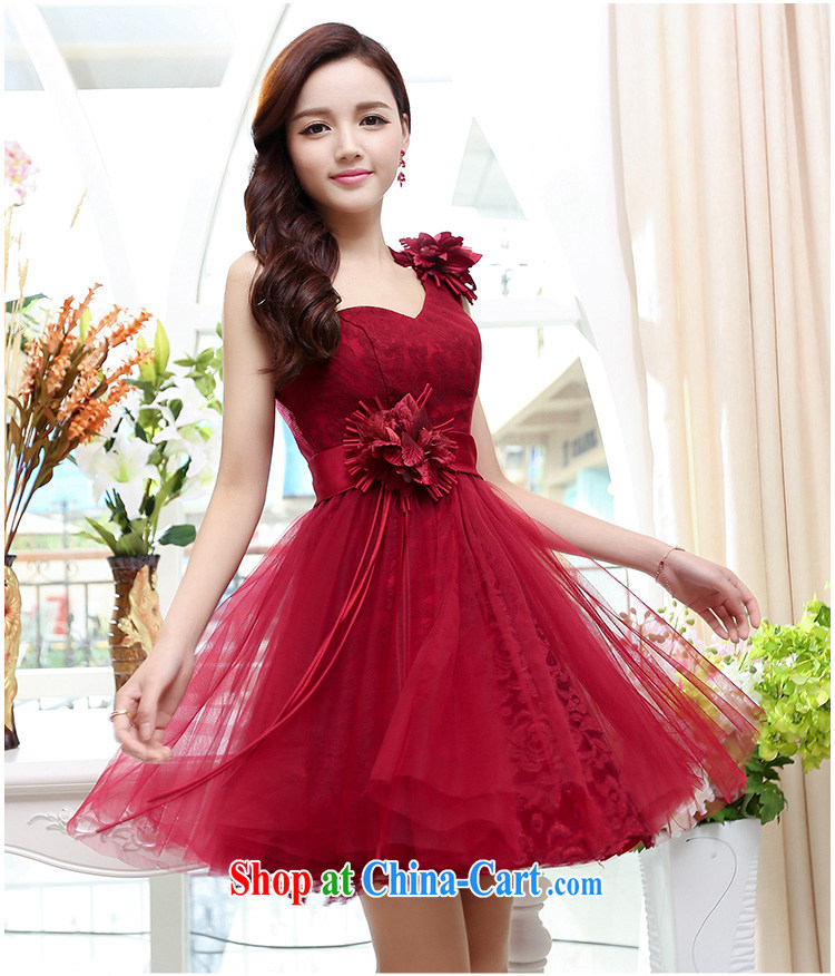Air Shu Diane 2015 new female lovely stylish sexy collar dresses sleeveless short skirts, dresses wine red XL pictures, price, brand platters! Elections are good character, the national distribution, so why buy now enjoy more preferential! Health