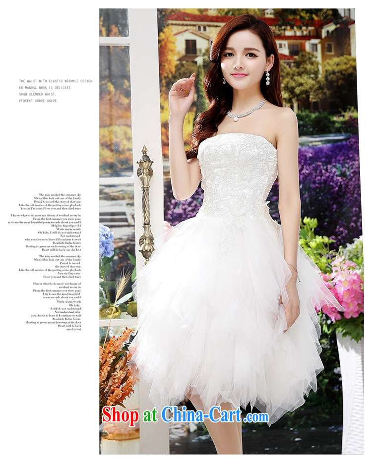 Air Shu Diane 2015 summer new are qualities and wiped his chest sweet lady shaggy skirts swing dresses wedding dresses bridesmaid clothing white M pictures, price, brand platters! Elections are good character, the national distribution, so why buy now enjoy more preferential! Health