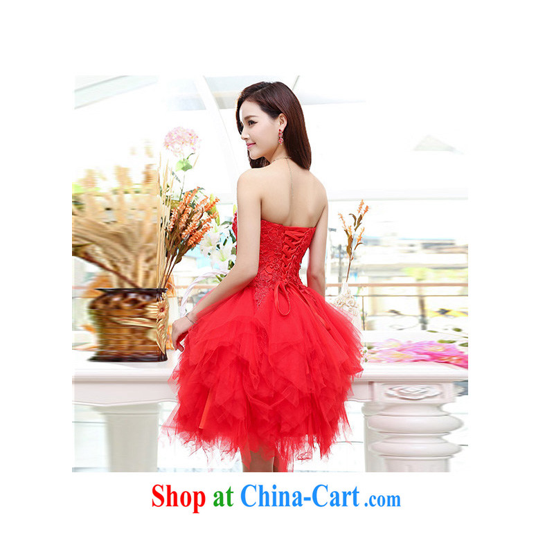Air Shu Diane 2015 summer new positive qualities and wiped his chest sweet lady shaggy skirts swing dresses wedding dresses bridesmaid clothing white M. Shu Diane, shopping on the Internet