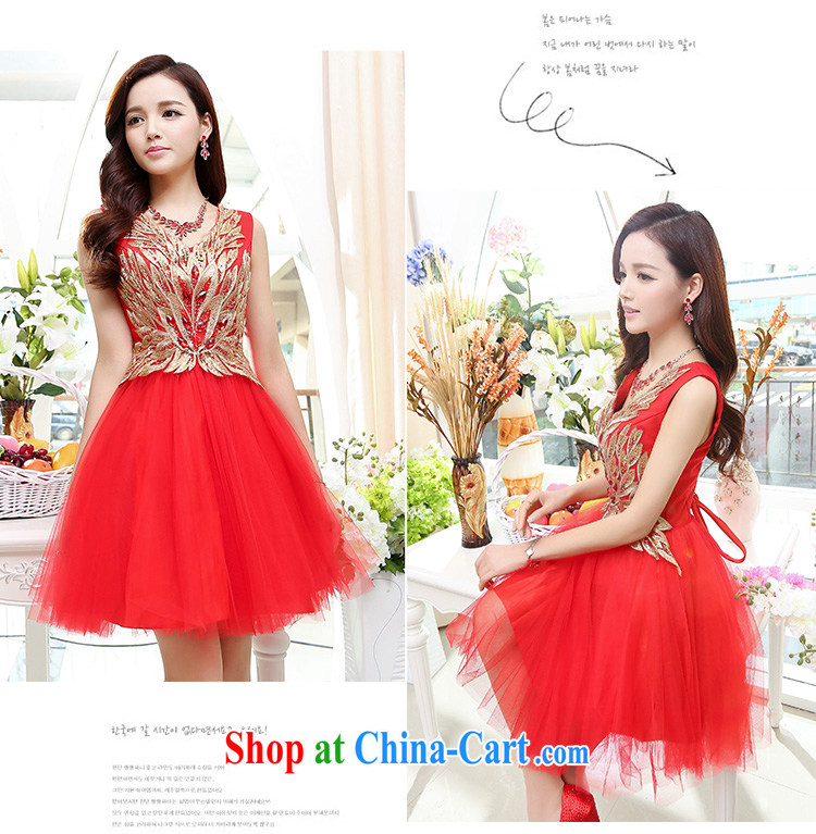 Air Shu Diane 2015 summer sexy V collar dress short dress bridesmaid dress bridal toast clothing sleeveless wedding dress wine red XL pictures, price, brand platters! Elections are good character, the national distribution, so why buy now enjoy more preferential! Health