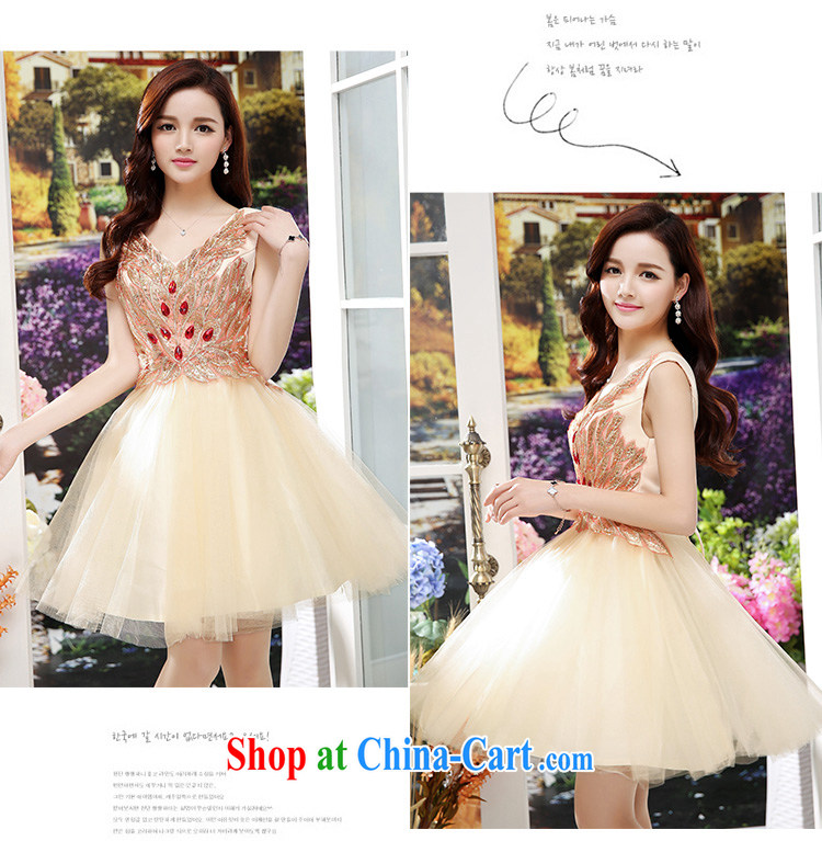 Air Shu Diane 2015 summer sexy V collar dress short dress bridesmaid dress bridal toast clothing sleeveless wedding dress wine red XL pictures, price, brand platters! Elections are good character, the national distribution, so why buy now enjoy more preferential! Health