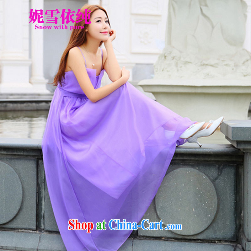 Connie snow in pure 2015 silk dress beauty dresses retro ares goddess aura long skirt Sin 5011 purple L, Connie snow in plain (SNOW WITH PURA), online shopping